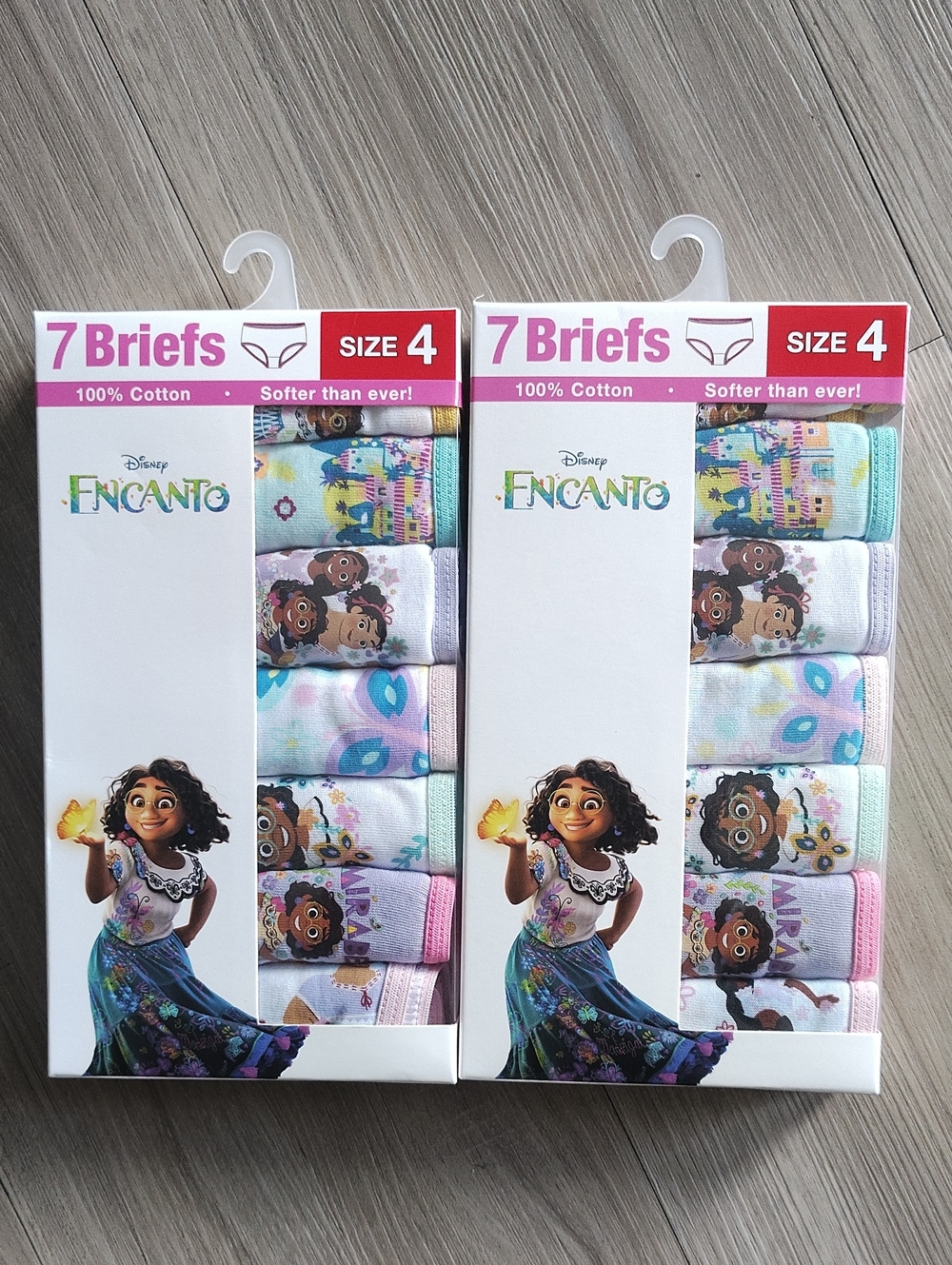 Girls' 14-Pack Briefs - Size 4 - Pastel Multicolor